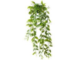 Artificial Trailing Green Plant, Hanging Vine Garland With Pots, Plant Decoration, For Wedding Party, Balcony (Polka Dots, 63Cm) - thumbnail 1