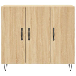 Berkfield Sideboard Sonoma Oak 90X34X80 Cm Engineered Wood - thumbnail 6