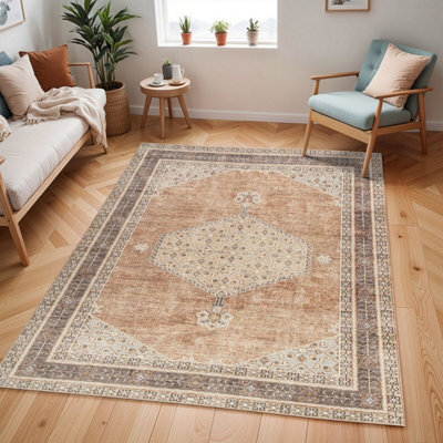 Lila Becki Owens X Livabliss Vintage Oriental Boho Cinnamon Area Rug-80Cm X 220Cm - image 1