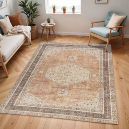 Lila Becki Owens X Livabliss Vintage Oriental Boho Cinnamon Area Rug-80Cm X 220Cm - thumbnail 1