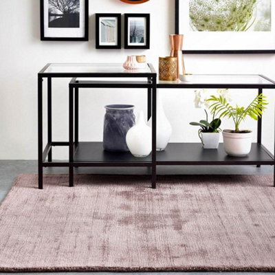 Delano Rose Plain Rug By Origins-80Cm X 150Cm - image 1