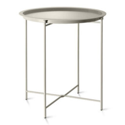 Garden Trading Clay Steel Outdoor Bistro Tray Table Only Foldable Removable Tray Top Matt Powder Coated Steel - thumbnail 1