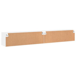 Berkfield Tv Wall Cabinets 2 Pcs White 100X30X30 Cm Engineered Wood - thumbnail 9