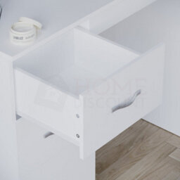 Lassic Vida Designs Riano White 3 Drawer Bedroom Vanity Dressing Table - thumbnail 6