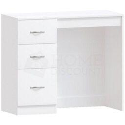 Lassic Vida Designs Riano White 3 Drawer Bedroom Vanity Dressing Table - thumbnail 8