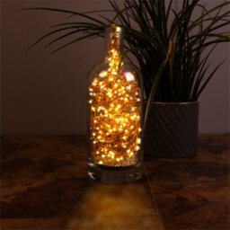 Netagon St. Helens Home And Garden Battery Copper Wire 100 Warm White Led String Light With Programme Controller 10M - thumbnail 3