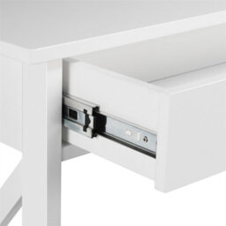 Yaheetech White X-Shaped Side Console Table With Drawer - thumbnail 4