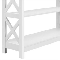 Yaheetech White X-Shaped Side Console Table With Drawer - thumbnail 6