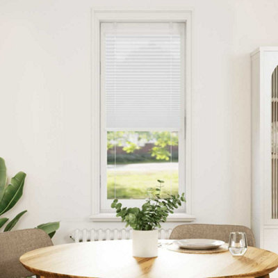 Berkfield Modern Pleated Blind White 50X150 Cm Fabric Width 49.4 Cm Polyester - image 1