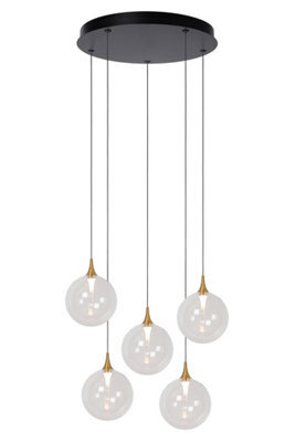 Lucide Premium Gisela Pendant Light Diameter 48Cm Led Dim. 2700K - Transparent - image 1