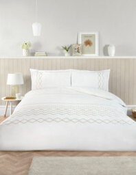 Rapport Home Modena Geo Polycotton Duvet Cover Set With Pillowcase King - thumbnail 1