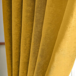 Luxury Living Chenille Blackout Ring Top Eyelet Curtains 168Cm X 137Cm Ochre - thumbnail 4
