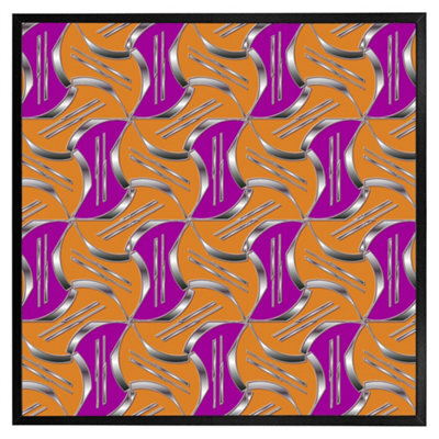 "Andrew Lee Geo Metalic Shapes (Picutre Frame) / 12X12"" / Brown" - image 1
