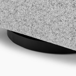 Furniturebox Uk Odessa Grey Fabric Swivel Accent Chair - thumbnail 8
