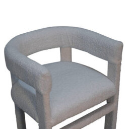 Artisan Furniture Solid Wood White Boucle Occasional Chair - thumbnail 8
