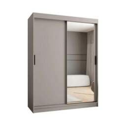 Arte Sleek Cashmere Rubino T2 Sliding Door Wardrobe 150Cm - Mirrored Storage With Flexible Design - thumbnail 3