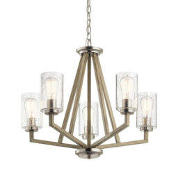 Luminosa Lighting Elstead Kichler Deryn Multi Arm Pendant Ceiling Light Distressed Antique Grey - thumbnail 2