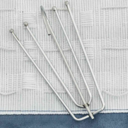 Berkfield Linen-Look Blackout Curtains With Hooks Blue 290X245 Cm - thumbnail 3