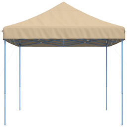 Walplus Foldable Party Tent Garden Gazebo Canopy Pop-Up Beige 440X292X315 Cm - thumbnail 4