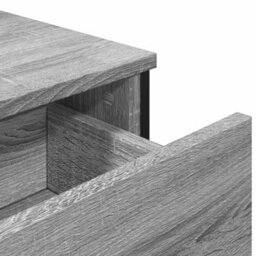 Berkfield Sideboard Grey Sonoma 97X32.5X74.5 Cm Engineered Wood - thumbnail 9