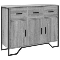 Berkfield Sideboard Grey Sonoma 97X32.5X74.5 Cm Engineered Wood - thumbnail 2