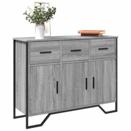 Berkfield Sideboard Grey Sonoma 97X32.5X74.5 Cm Engineered Wood - thumbnail 1
