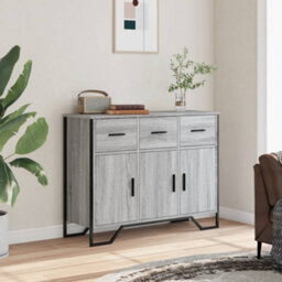 Berkfield Sideboard Grey Sonoma 97X32.5X74.5 Cm Engineered Wood - thumbnail 3