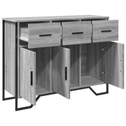 Berkfield Sideboard Grey Sonoma 97X32.5X74.5 Cm Engineered Wood - thumbnail 5