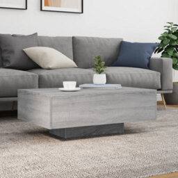 Vidaxl Coffee Table With Led Lights Grey Sonoma 85X55X31 Cm - thumbnail 4