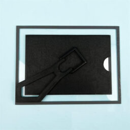 DEENZ Set Of 4 Glass Mirror Photo Frame Silver Picture Frames Clear Display Small - thumbnail 5