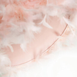 Happy Homewares Modern Designer Real Pink Feather Drum Lamp Shade With Inner Cotton Lining - thumbnail 3