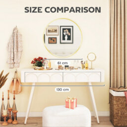 Homcom Wall Mirror For Living Room, 61 Cm Circle Bathroom Mirror, Gold Tone - thumbnail 7