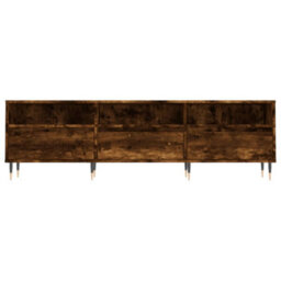 Berkfield Tv Cabinet Smoked Oak 150X30X44.5 Cm Engineered Wood - thumbnail 5