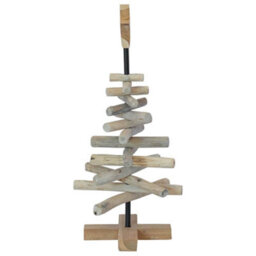 Vidaxl Christmas Tree With Stand Brown 60 Cm Solid Teak Wood - thumbnail 6