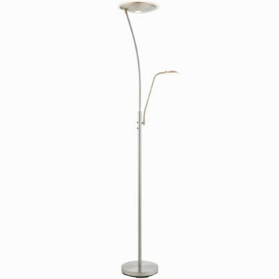 Mother & Child Lamp Satin Chrome & Frosted Plastic 18W Led & 6W Led - image 1