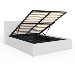 Gfw End Lift Ottoman Bed 120Cm Small Double White - thumbnail 5