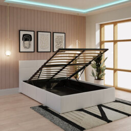 Gfw End Lift Ottoman Bed 120Cm Small Double White - thumbnail 2