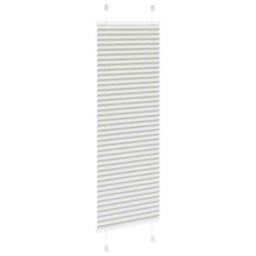 Berkfield Pleated Blind Light Grey 40X100 Cm Fabric Width 39.4 Cm Polyester - thumbnail 4