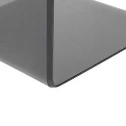 Wyld And Coco Novahome Cantilever Side End Table, Semi-Transparent Black Glass, 40 X 61 Cm, Modern Minimalist - thumbnail 6