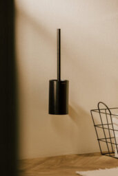 Cosmic Toilet Brush, Wall-Mounted, Brushed Copper Pvd, Architect S+ Collection - thumbnail 5