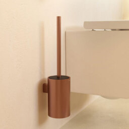 Cosmic Toilet Brush, Wall-Mounted, Brushed Copper Pvd, Architect S+ Collection - thumbnail 3