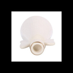 Heart Angel Taper Candle Holder Off White Ceramic Angel Candlestick - thumbnail 5