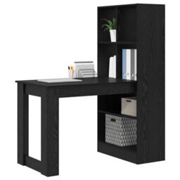 Walplus Desk With Shelf Black Oak 122 X 67 X 145 Cm Engineered Wood - thumbnail 3