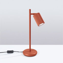 Sollux Lighting Karbon Aluminum Red Ochre 1 Lights Minimalist Desk Lamp - thumbnail 2