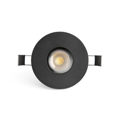 Luminosa Lighting Luminosa Niva Outdoor Recessed Downlight Black Gu10 Ip65 - image 1