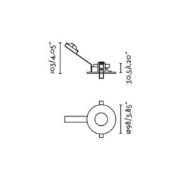 Luminosa Lighting Luminosa Niva Outdoor Recessed Downlight Black Gu10 Ip65 - thumbnail 2