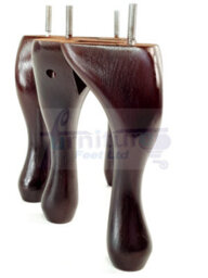 L&F Queen Anne Wooden Legs Antique Mahogany 200mm High Set Of 4 Furniture Feet Settee Chairs  Sofas Footstools M10 (10mm) - thumbnail 5