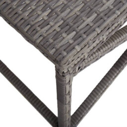 Berkfield Garden Bench 120 Cm Poly Rattan Grey - thumbnail 4