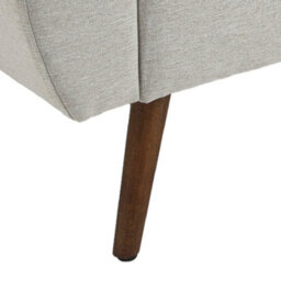 Living And Home Beige Linen Upholstered Storage Ottoman Bench Bed End Bench With Wood Legs W 1510 X D 470 X H 550 mm - thumbnail 6