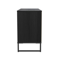 Ancona Matt Black Ash No Effect 6 Drawer Chest (H)678mm (W)1130mm (D)395mm - thumbnail 6